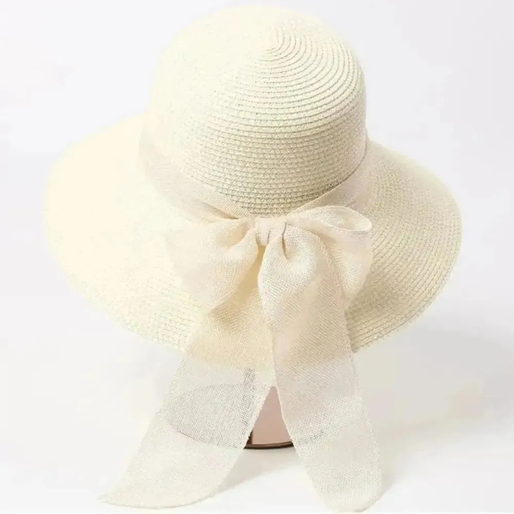 Alma SunHat - Frauen Modische Bogen Strand Sonnenhut