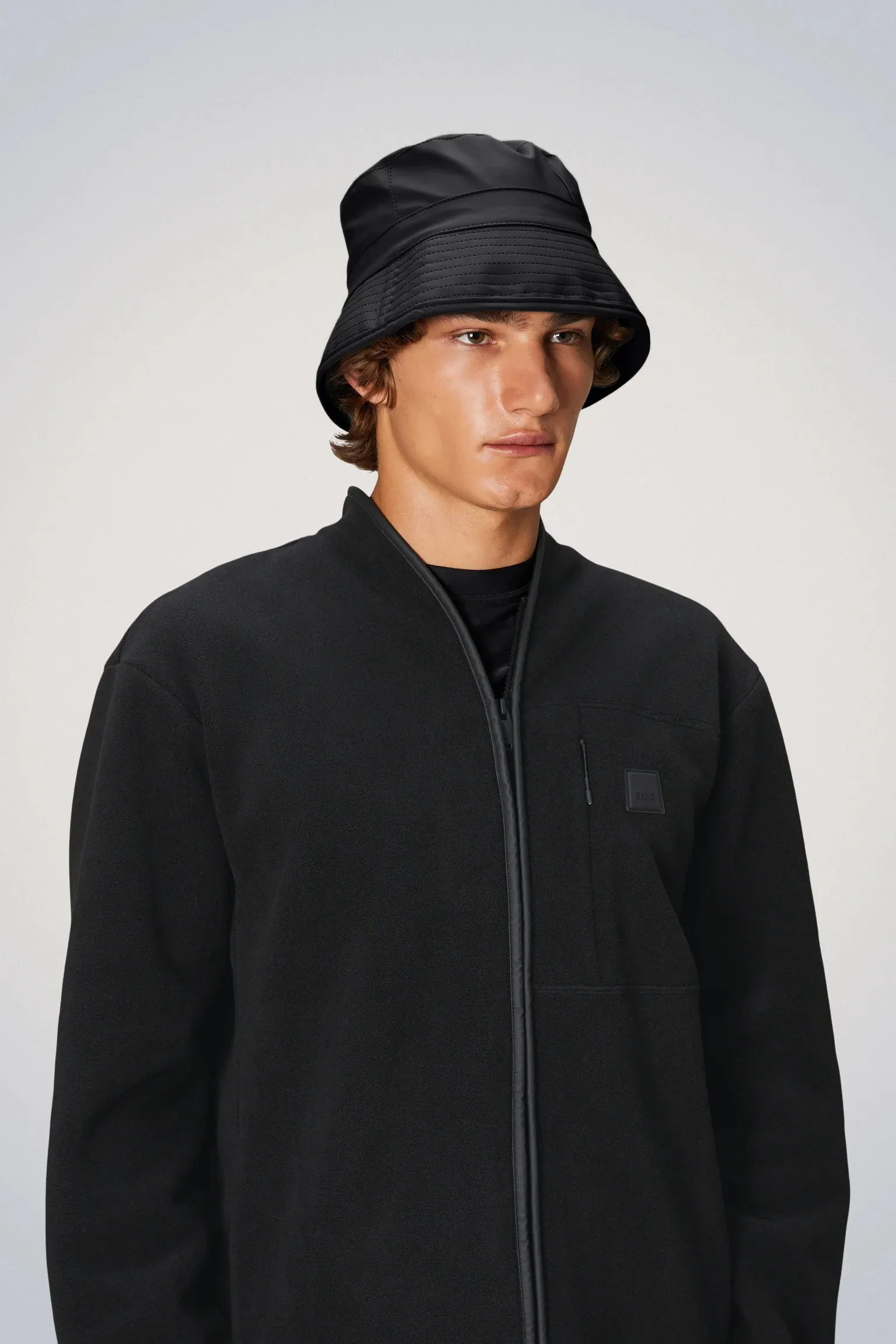 Black RAINS Bucket Hat