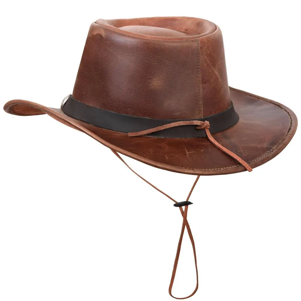 Cyclone Cowboy Hat 100% Genuine Leather Fancy Unisex Hat Western Style
