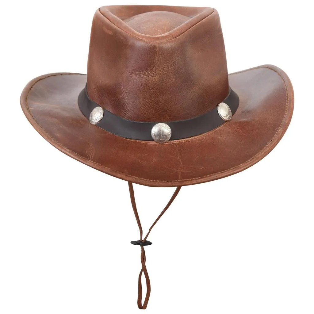 Cyclone Cowboy Hat 100% Genuine Leather Fancy Unisex Hat Western Style