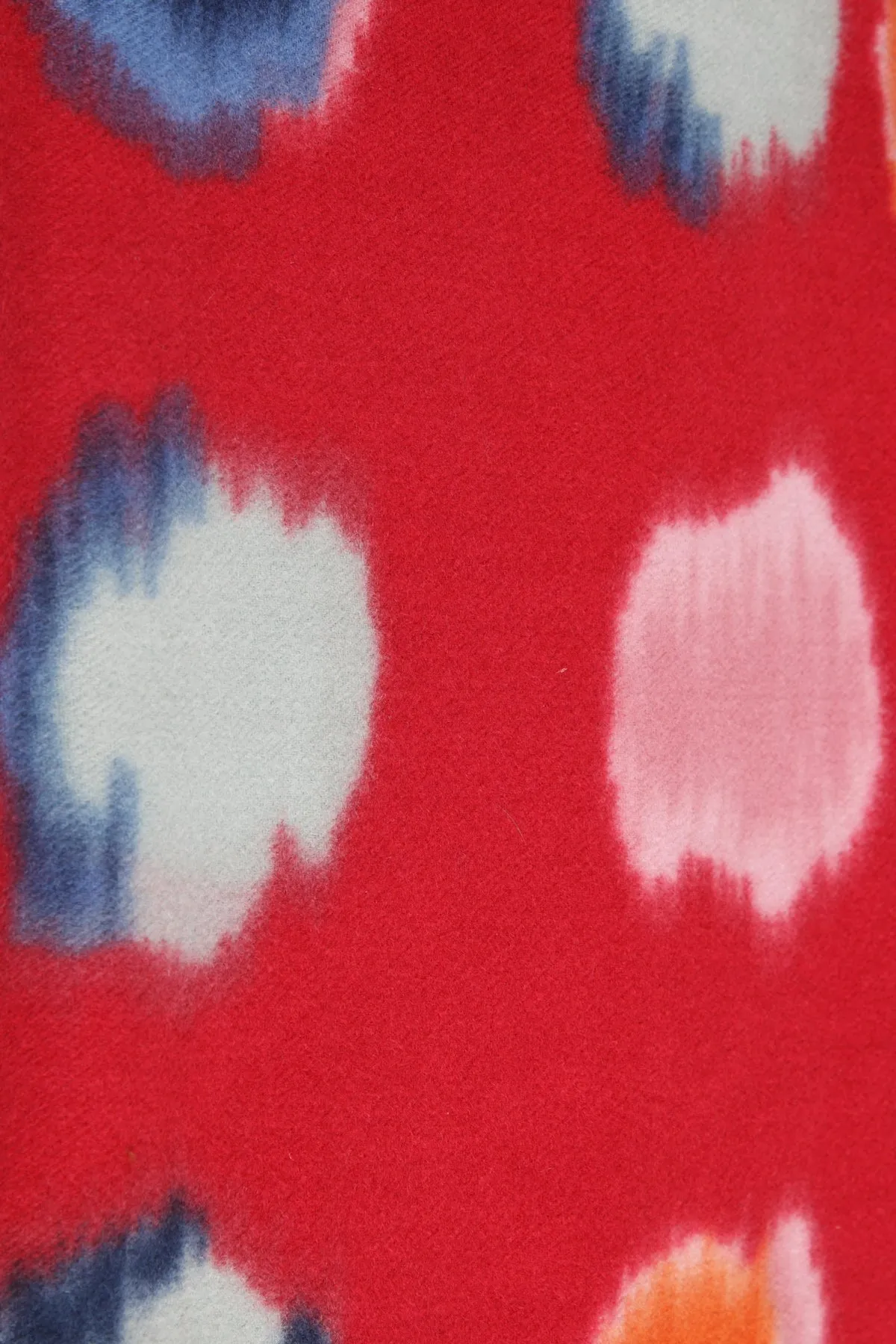 Eithne Large Dot Scarf Red