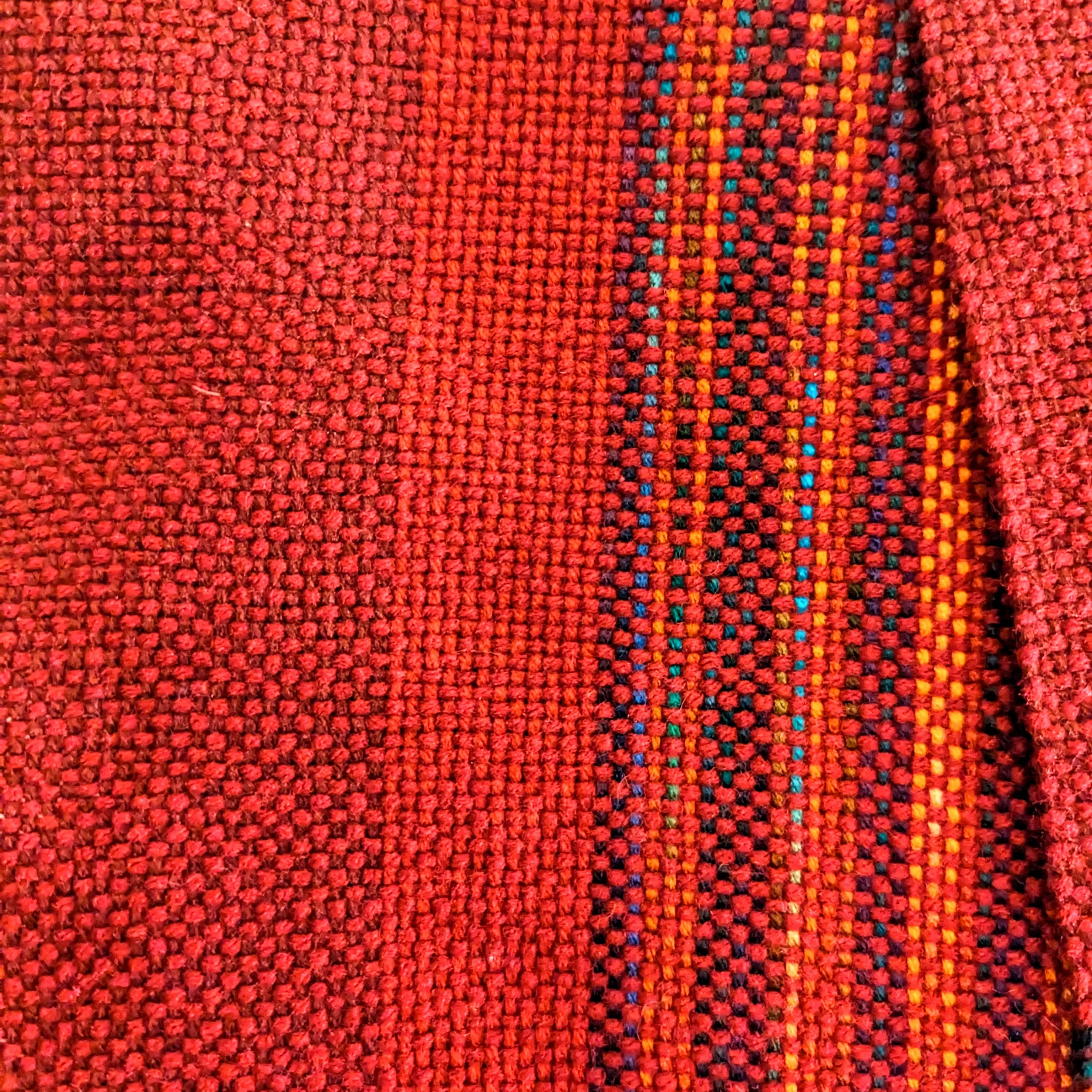 Hypoallergenic Red Plaid Handwoven Scarf