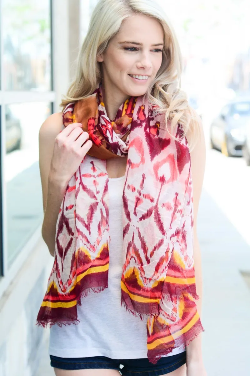 Ikat Print Scarf