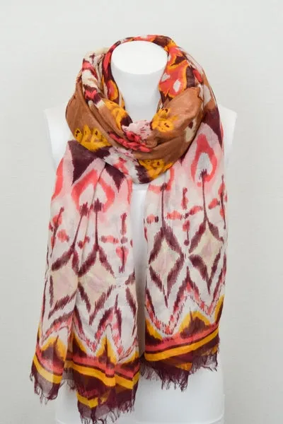 Ikat Print Scarf