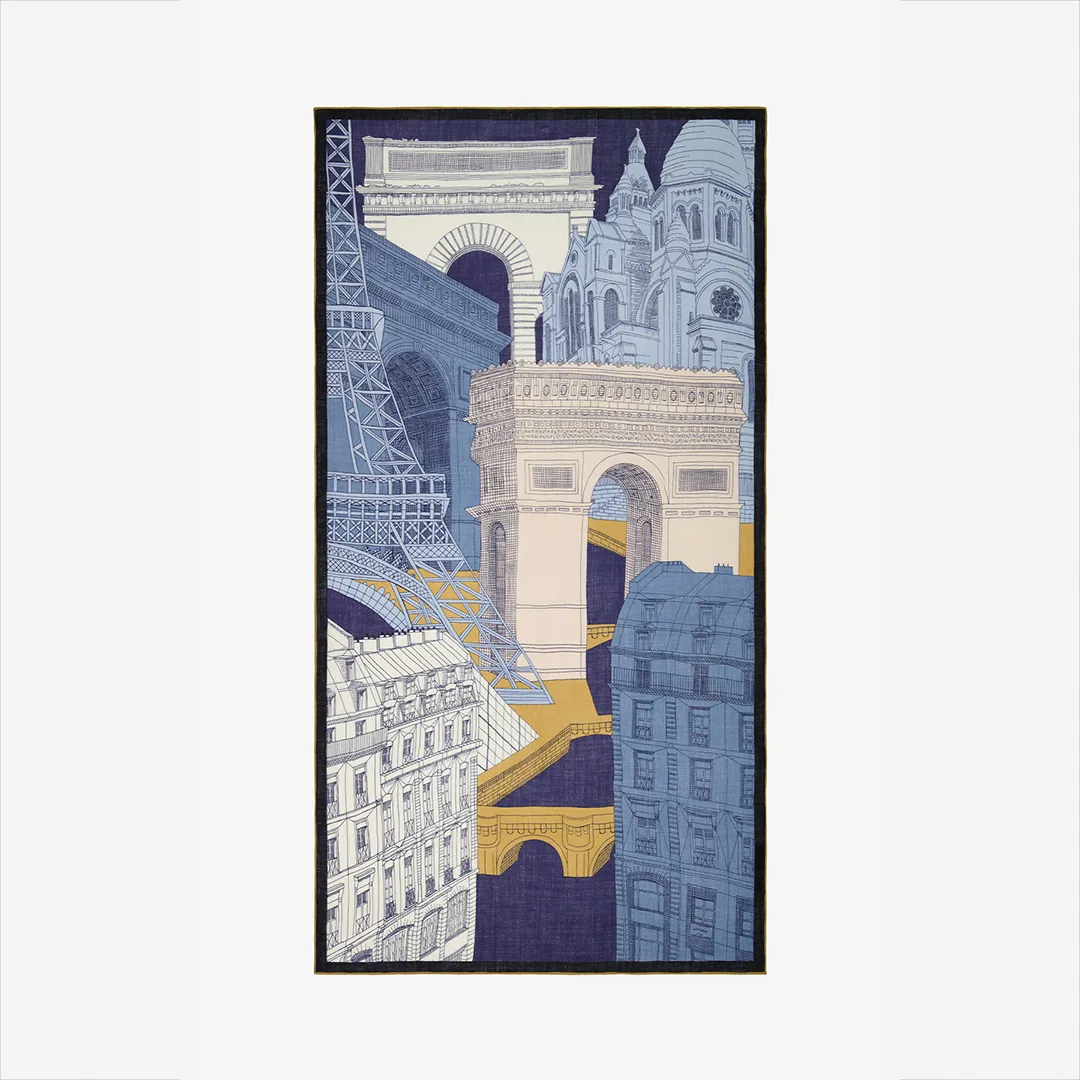 Scarf 100 'Paris' in Navy by Inoui Editions