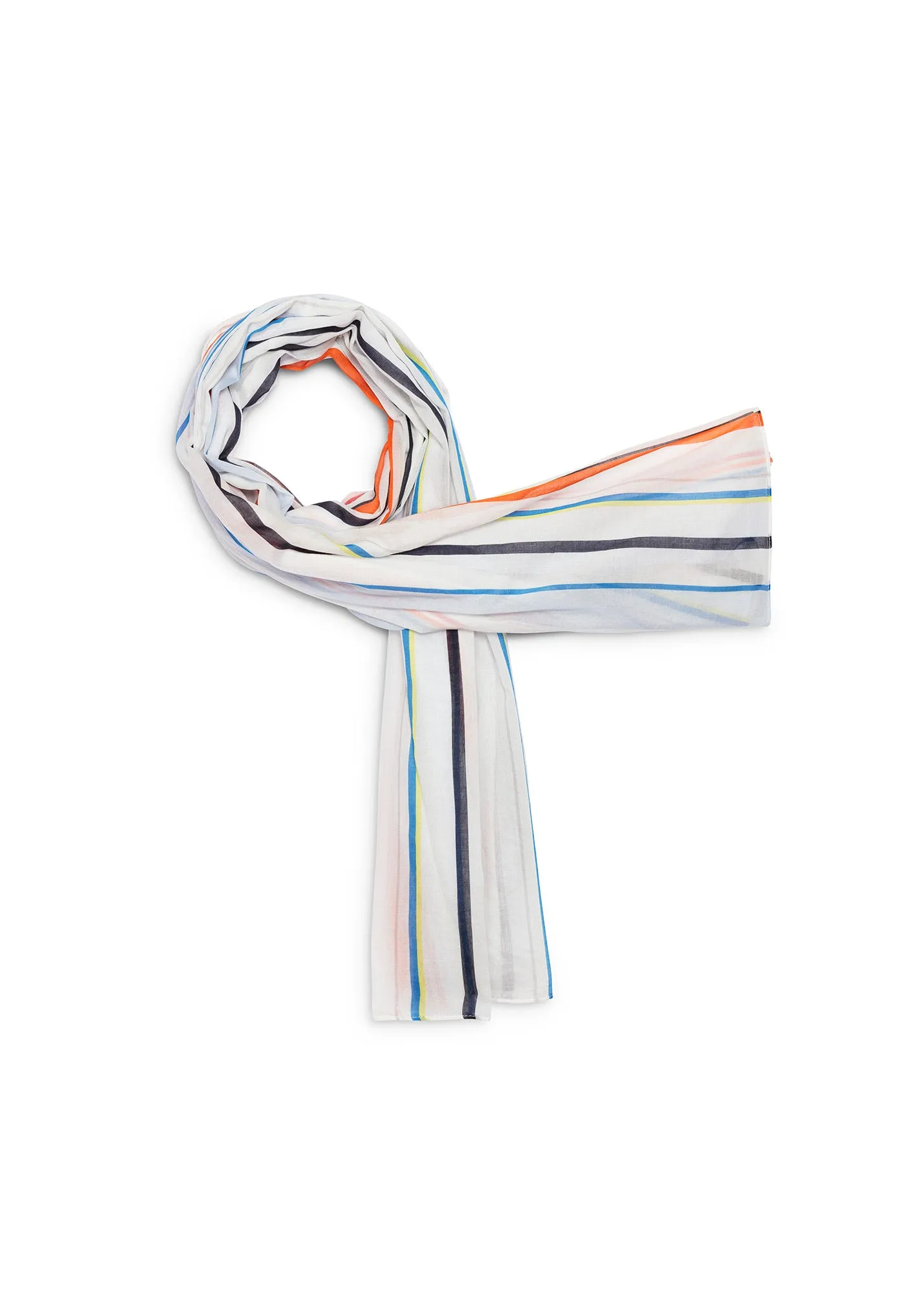 Transat Striped Scarf – cotton (RAYURE GRAPHIC)