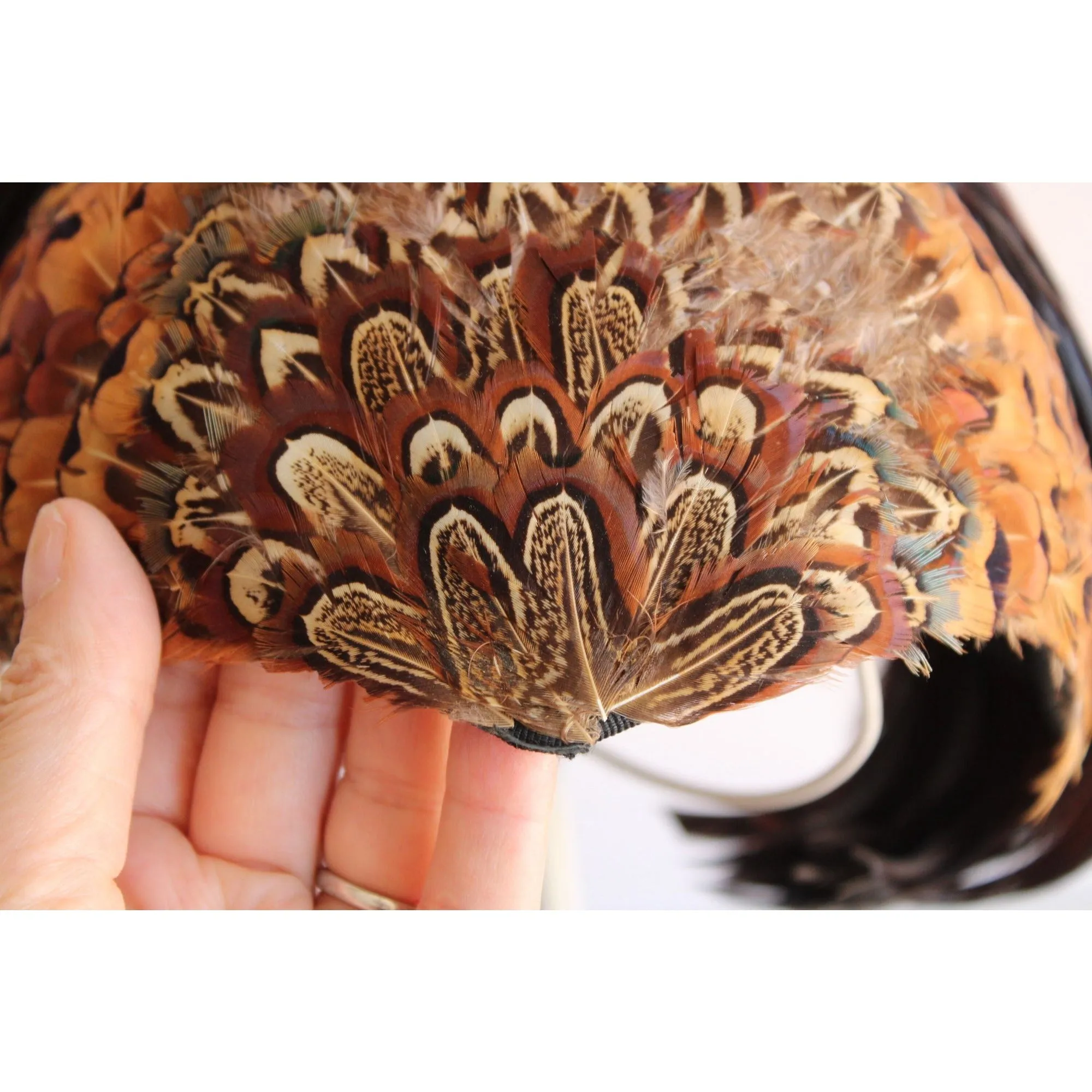 Vintage 1930s or so Feathered Cloche Hat