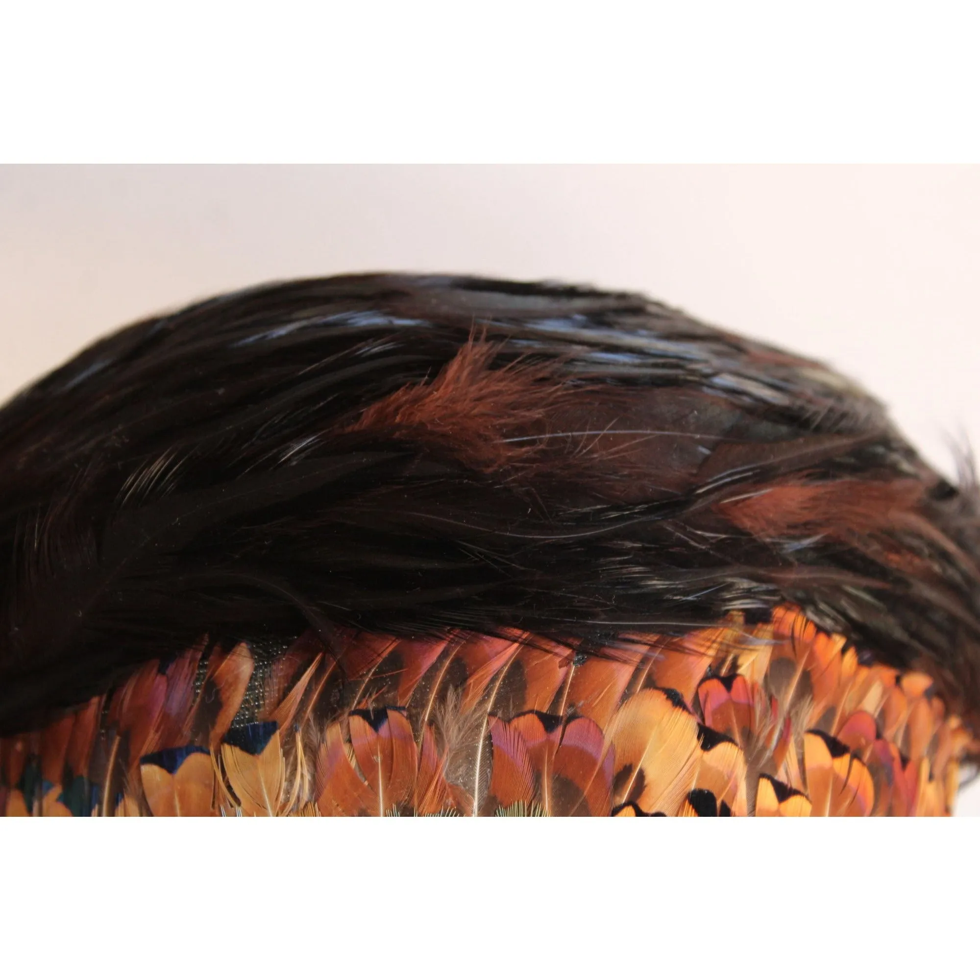 Vintage 1930s or so Feathered Cloche Hat