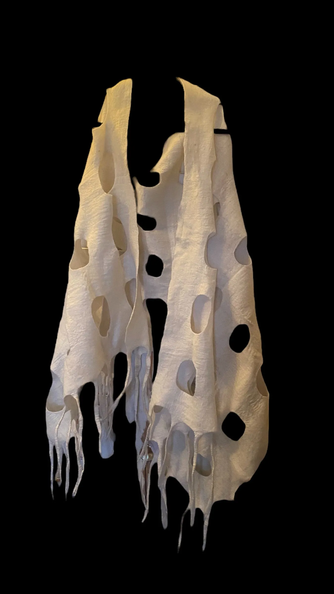 White window pane wrap/scarf