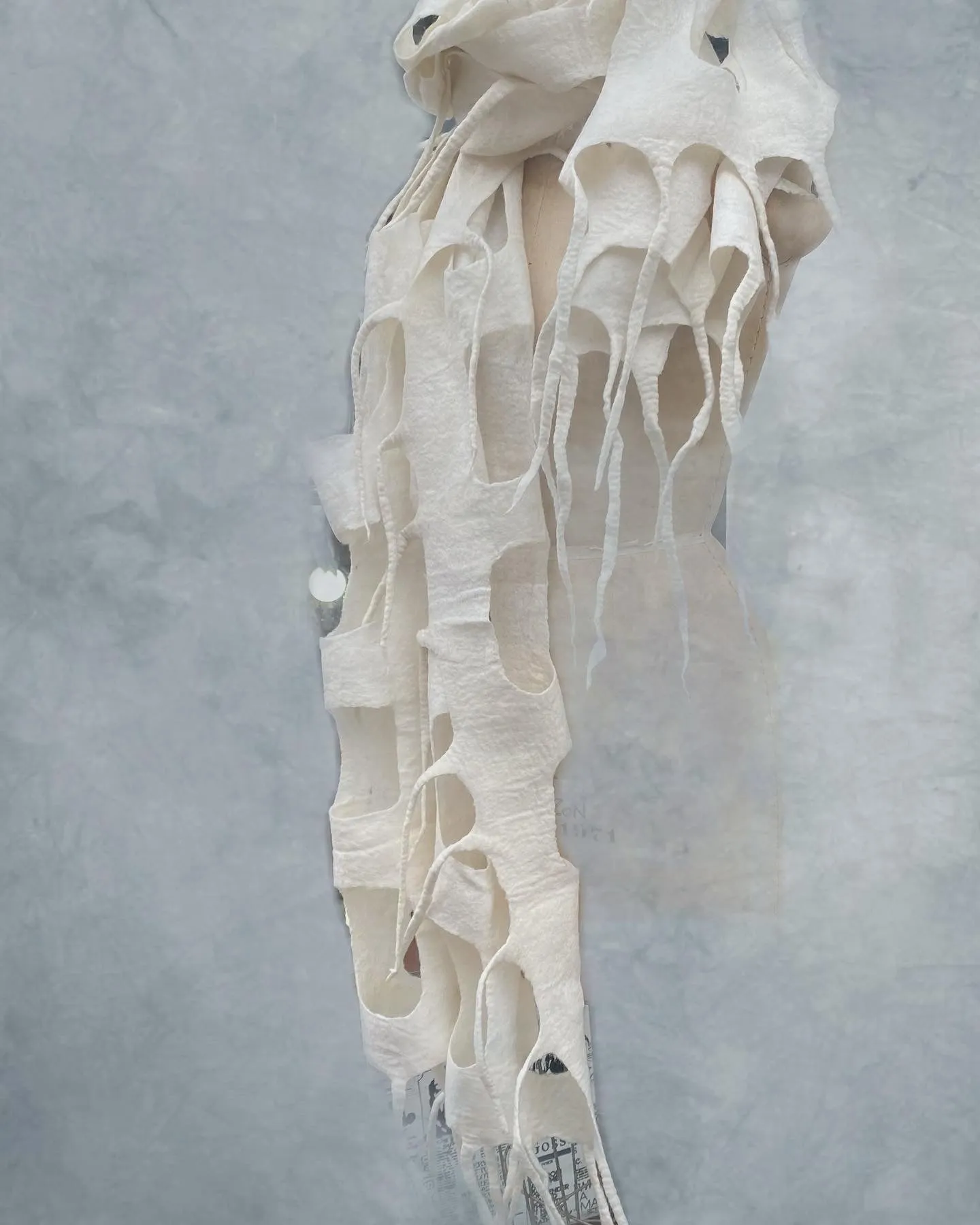 White window pane wrap/scarf