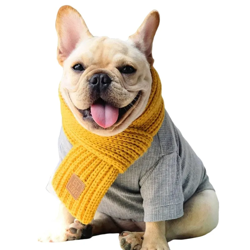 Winter Scarf for French Bulldog