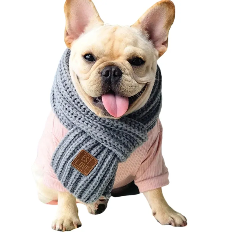 Winter Scarf for French Bulldog