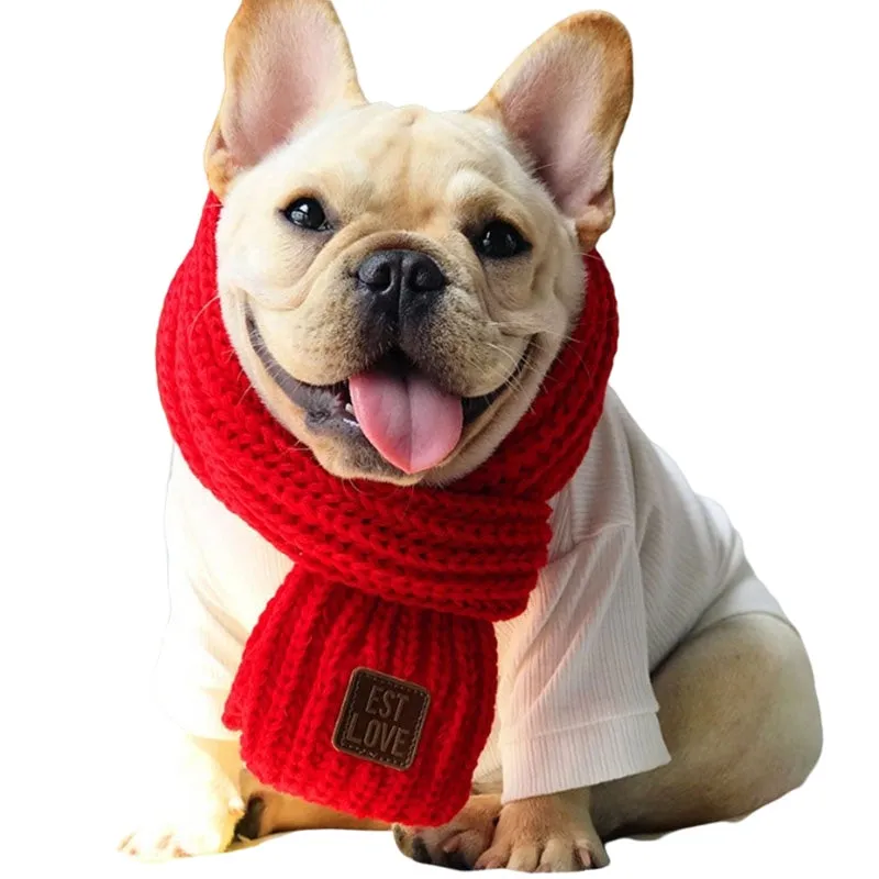 Winter Scarf for French Bulldog